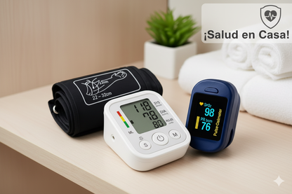 KIT SALUD Tensiometro + Oximetro de dedo